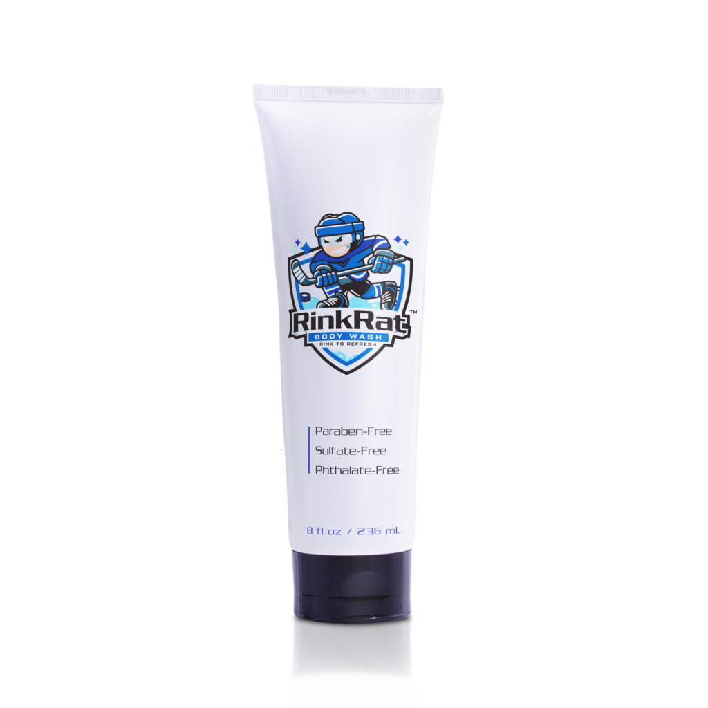 RinkRat Body Wash 8oz squeeze tube hockey body wash for athletes